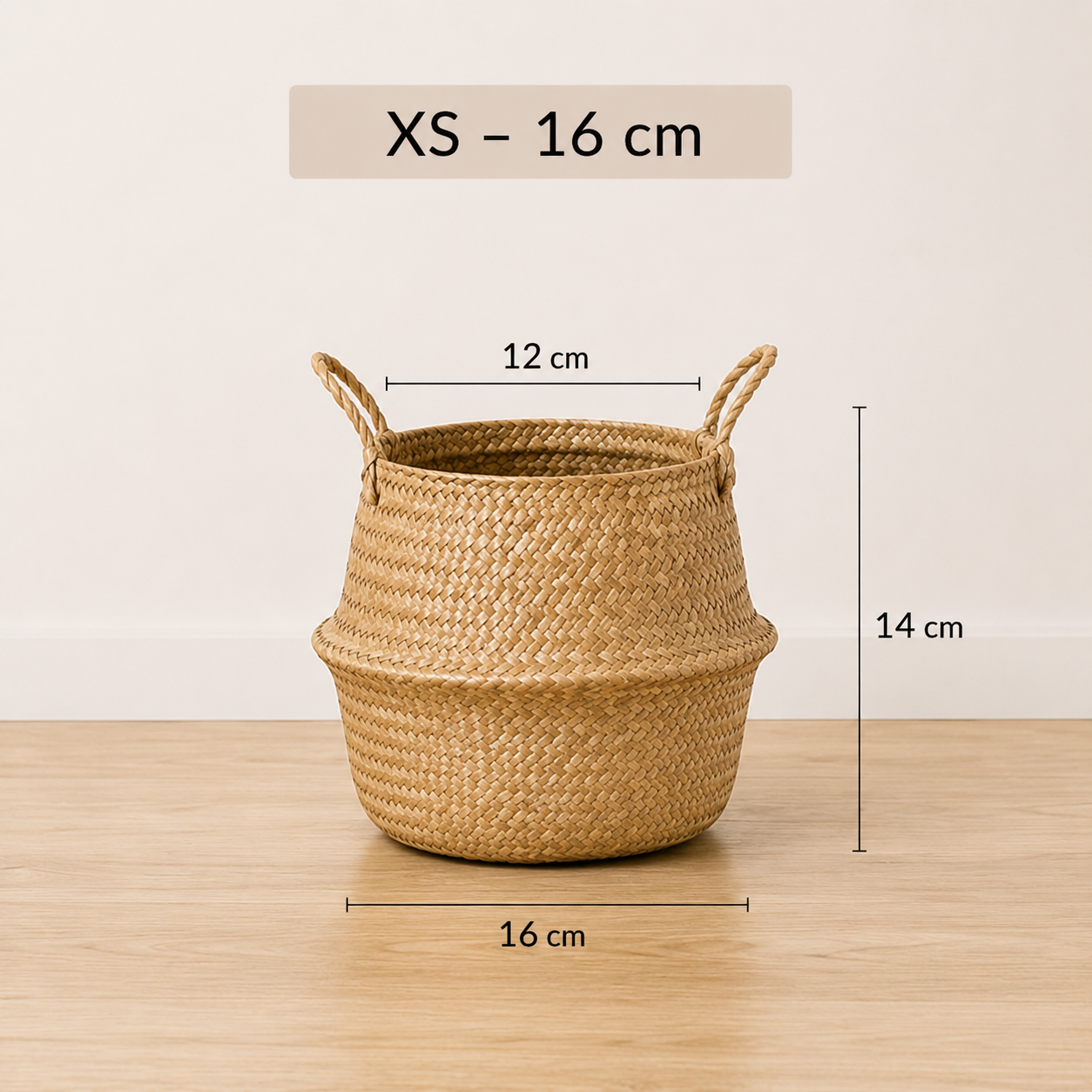 Cesto Cozy em Rattan Natural
