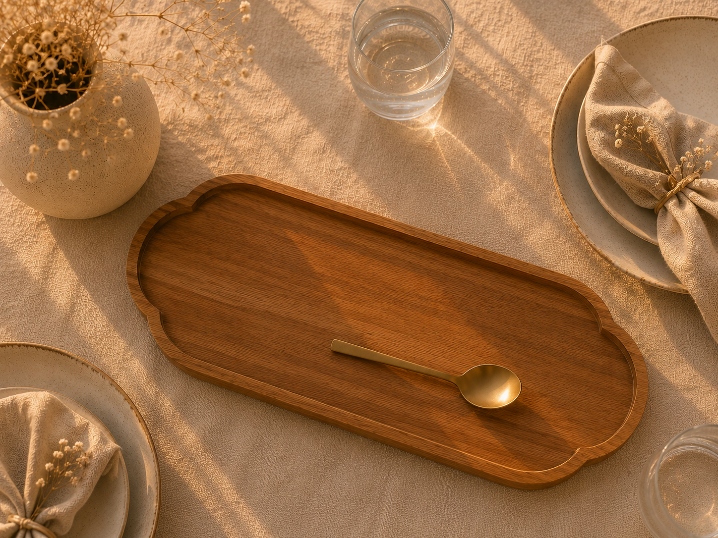 LunaTray | Cozy Wooden Tray