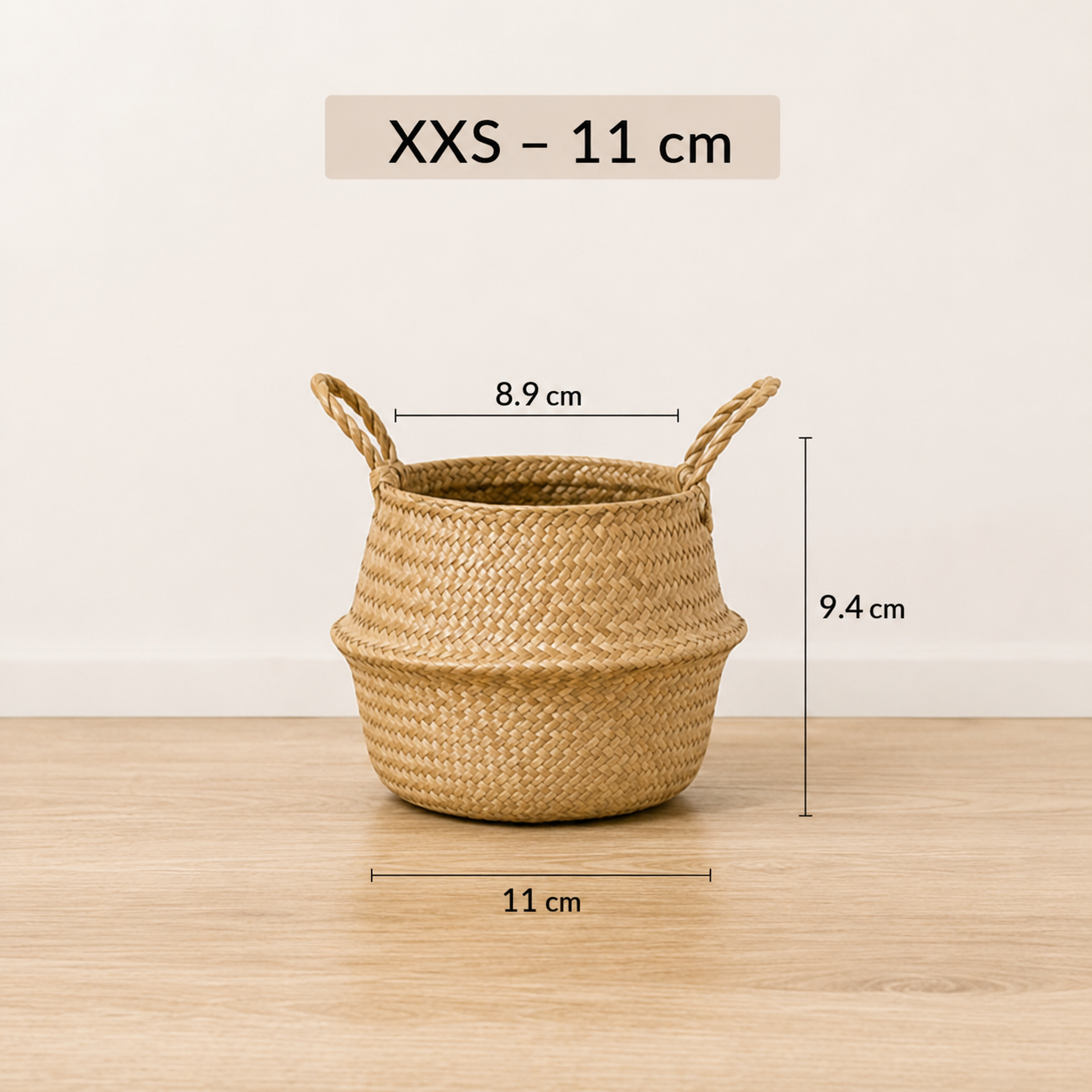 Cesto Cozy em Rattan Natural