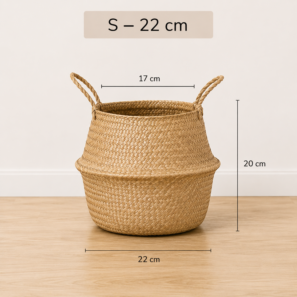 Cesto Cozy em Rattan Natural